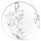 Smarty Had A Party White w/Silver Antique Floral Round Plastic Dinnerware Set, 120 Dinner Plates, 120 Salad Plates, 240PK 920WHSVP-CASE - alternate 3